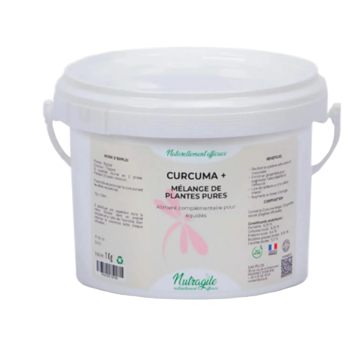 Seau de curcuma pur en poudre da la marque nutragile