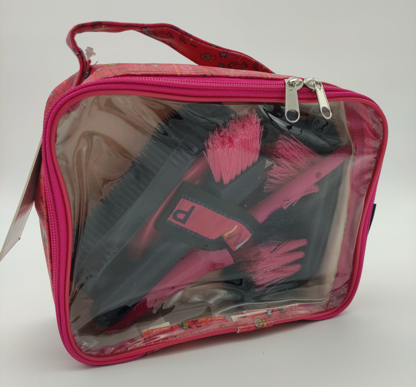 Sac de pansage Equi-theme contenant le matériel pour s'occuper d'un poney