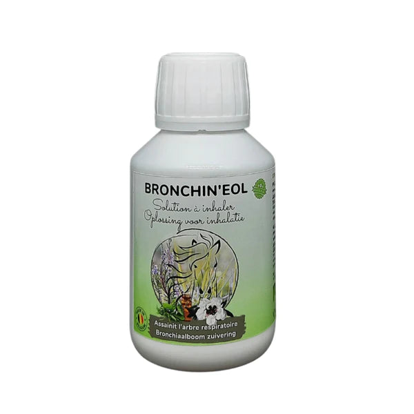 Flacon de solution a inhaler de 100ml Bronchin'eol à base d'huiles essentielles de la marque Essence Of Life.