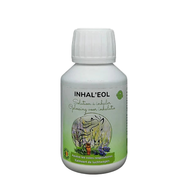 Flacon Inhal'eol 100 ml solution naturelle pour inhalation cheval respiration