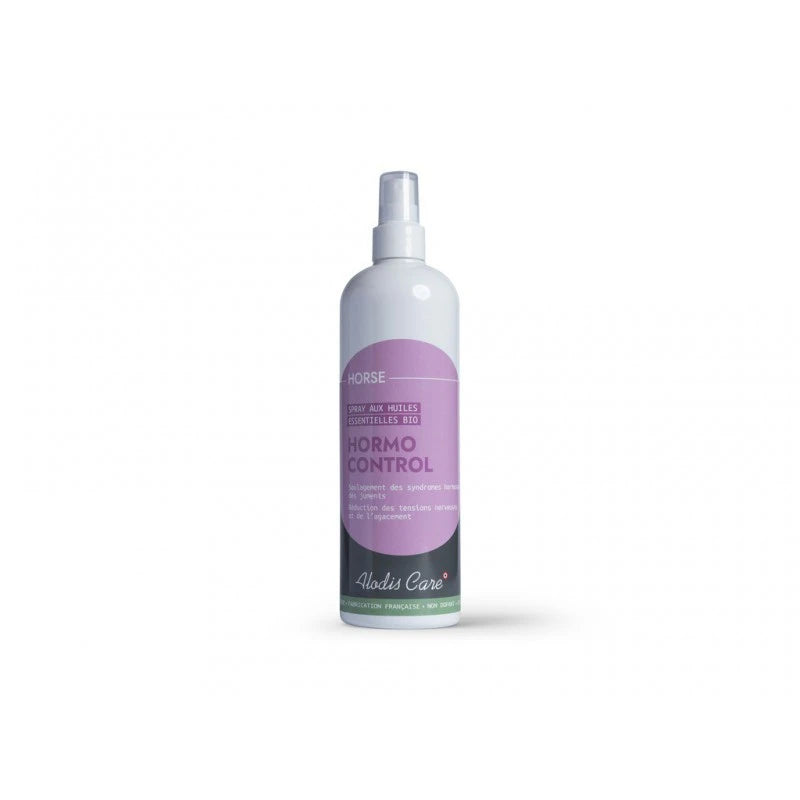 Spray de 500ml de Hormo control de la marque ALODIS CARE produit pour soulager les chaleurs des juments
