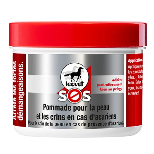 Pot de 150ml de baume sos pour la peau et les crins de Leovet