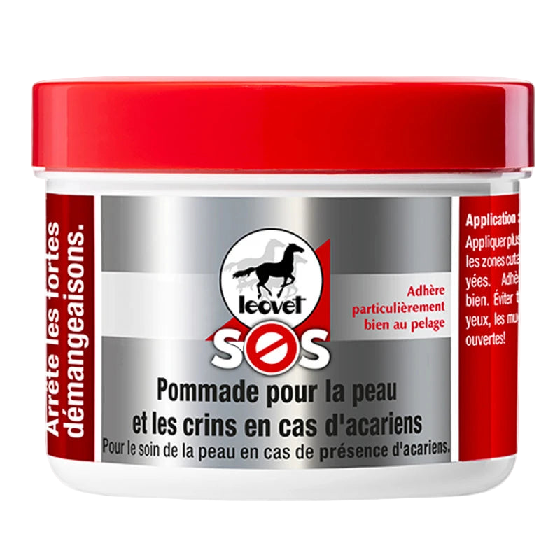 Baume SOS Parasite Leovet 150ml anti-demangeaisons crins cheval