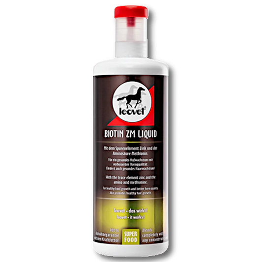 Leovet Biotine ZM Liquid flacon 1 litre - complément liquide pour sabots chevaux