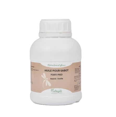 flacon huile sabot cheval FORTI PIED Nutragile 500ml soin assainissant