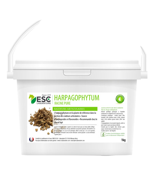 Sachet Harpagophytum pur 1kg plante anti-arthrose et raideurs articulaires cheval.