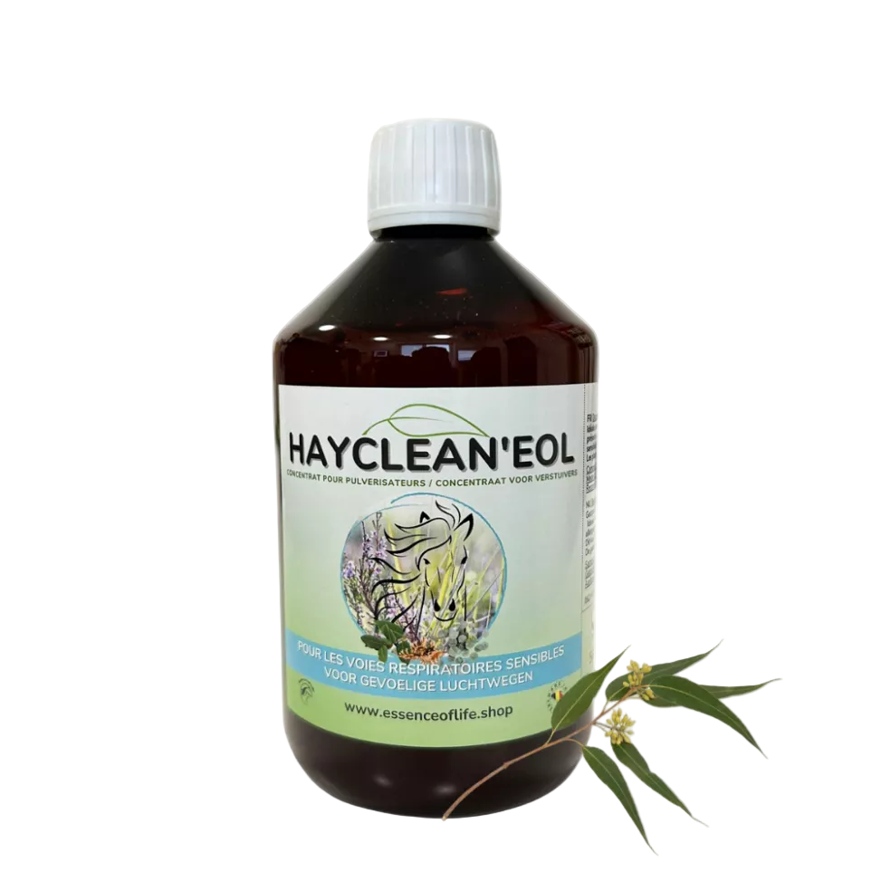 Hayclean'eol Essence of Life solution purifiante concentrée foin litière cheval