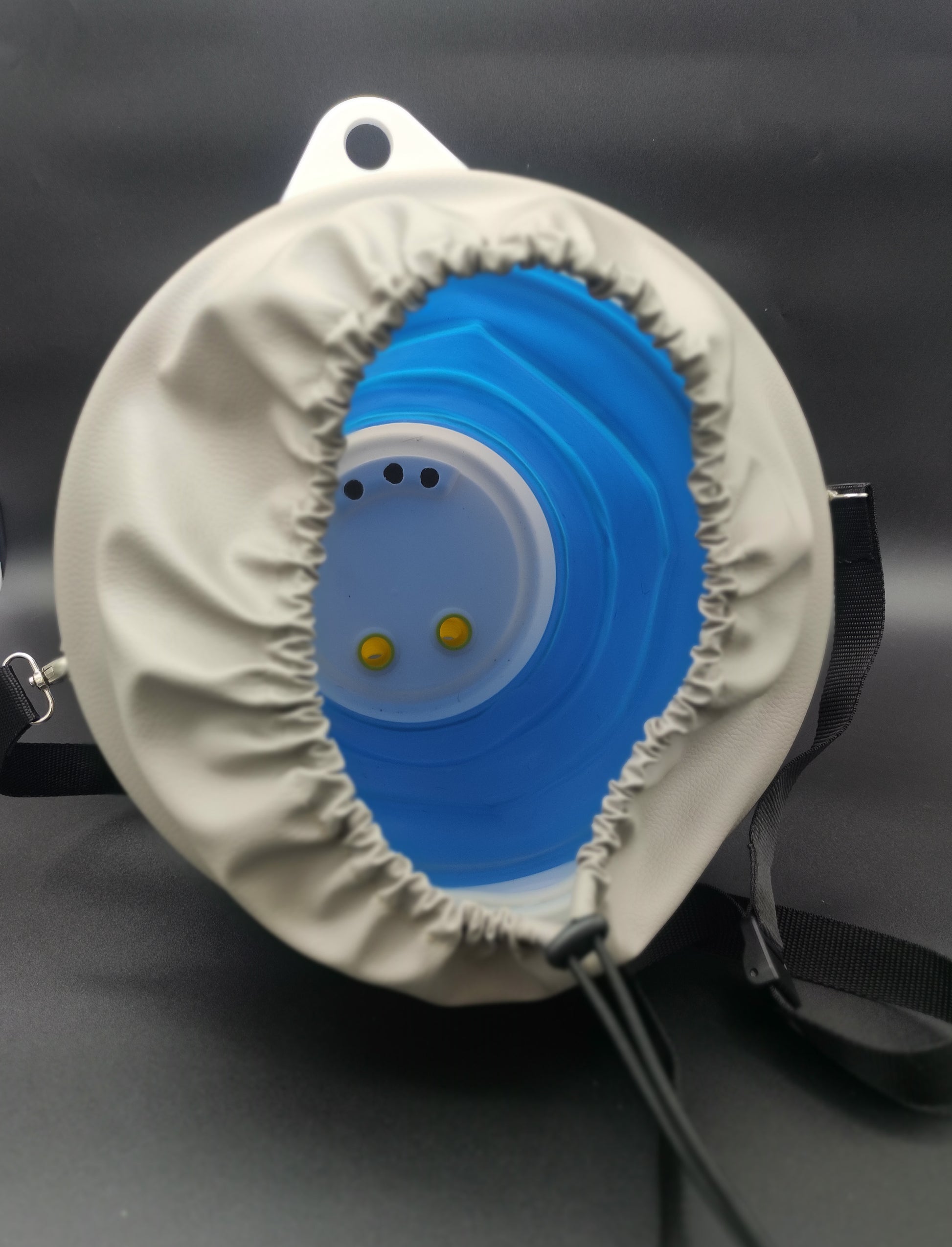 Masque bleu  en taille full avec manchon