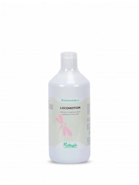 Flacon de 1L de locomotion de nutragile complément alimentaire pour le confort des articulations des chevaux