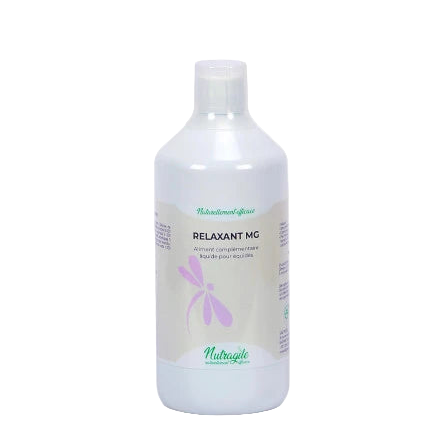 Bidon de Relaxant MG Liquide Nutragile, complément magnésium quotidien pour cheval stressé