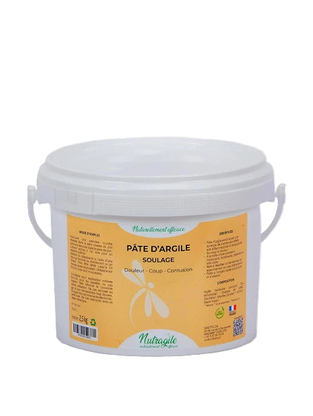 seau pâte d'argile Nutragile Soulage Douleur Coup Contusion 2.5kg cheval