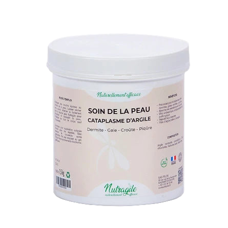 Cataplasme d'argile Nutragile Soin de la Peau - Huile de Cade et Aloé Vera
