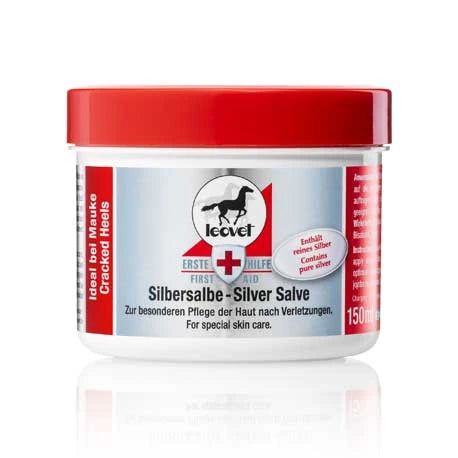 Pot de 150Ml de baume à l'argent colloidal pour désinfecter et cicatriser les plaies du cheval ou du poney Marque LEOVET