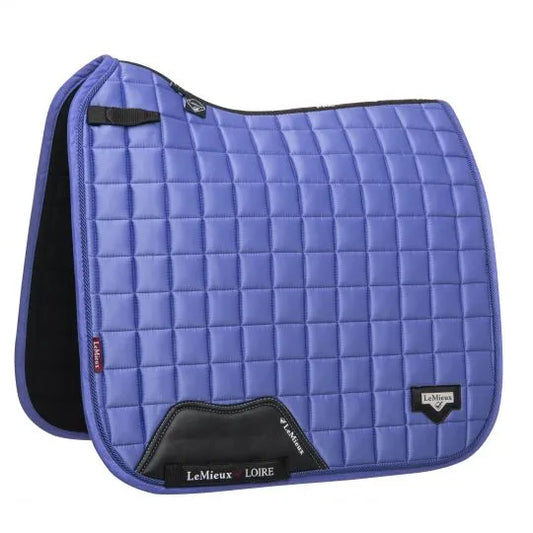 Tapis de selle forme dressage Coloris Bluebell modèle Loire Classic Square