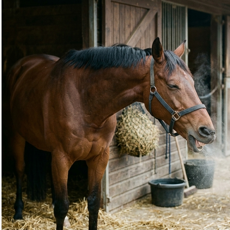 🐎 Cheval qui tousse : causes et solutions naturelles efficaces