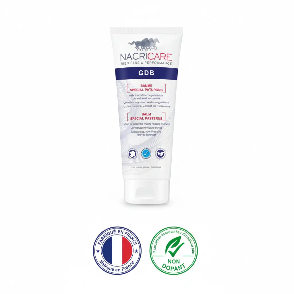 Soin cheval fabriqué en France, non dopant et recommandé par les vétérinaires.