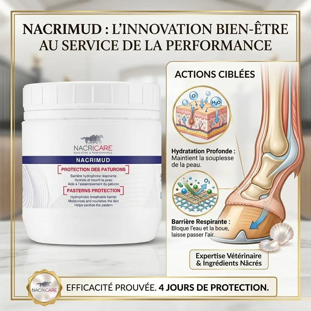 Infographie mode d'emploi Nacrimud : 1 application pour 4 jours.