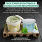 Pack de deux pots d'argile Nutragile pour cheval : Argile Fraîcheur Menthol et Argile Effort Intense aux 10 plantes pour la récupération des membres.