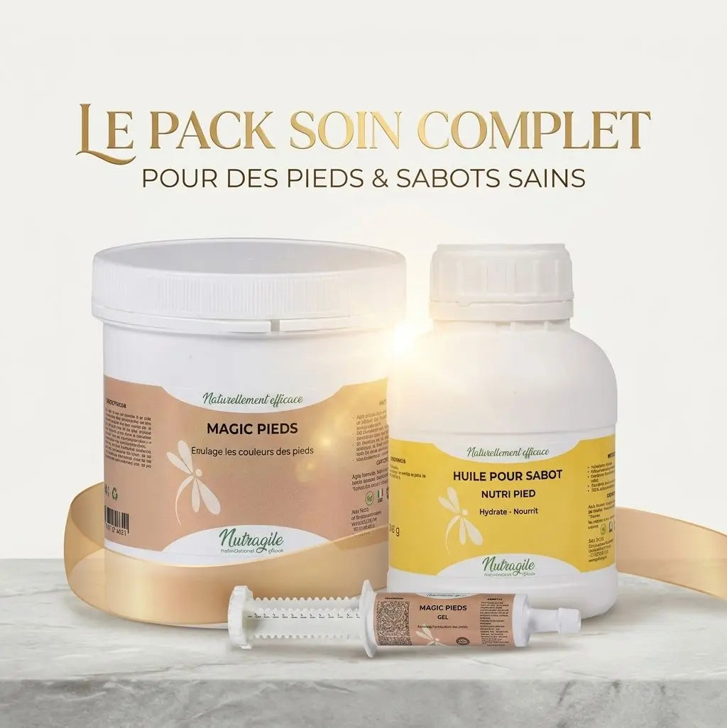 Routine de soin des sabots sols durs nutragile Magic pied et Nutri pied