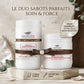 Pack duo Nacricare : soin complet sabots chevaux. Routine naturelle bio-active (laurier, romarin, thym, vitamine E, kératine) pour hydratation, réparation corne cassante,  renforcement structurel. Traitement expert maréchalerie sans goudron.
