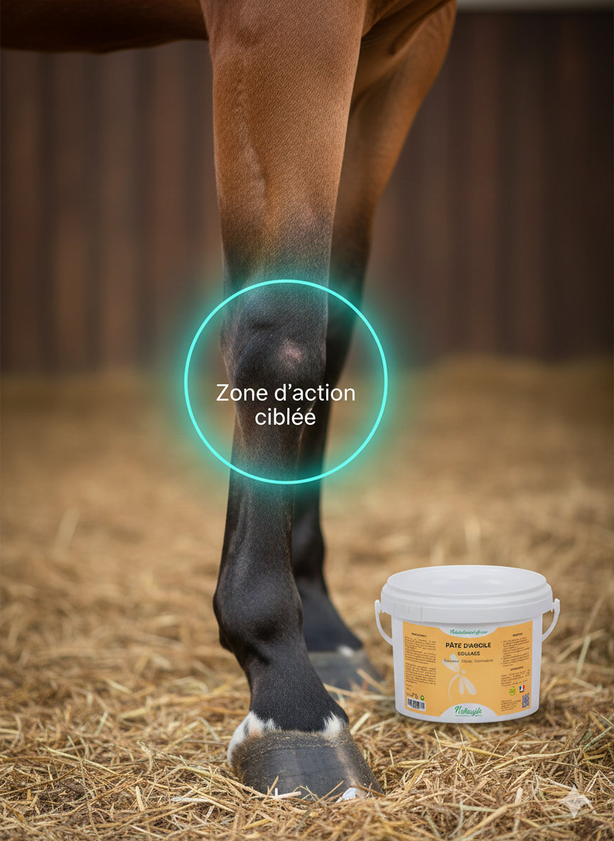 Argile Nutragile soin anti-douleur et œdème cheval