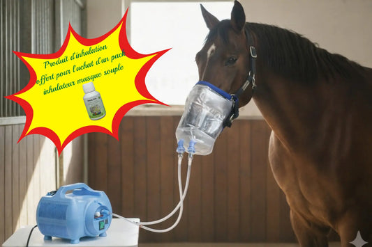 Promo de juin un flacon de solution pour inhalation cheval de la marque Essence of life offert