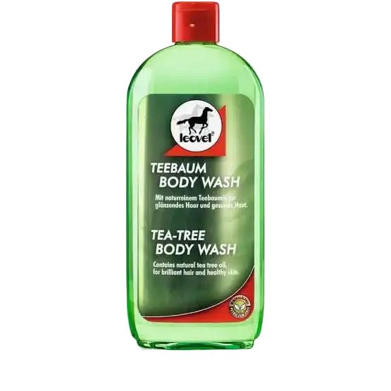 Flacon de shampoing cheval au tea tree