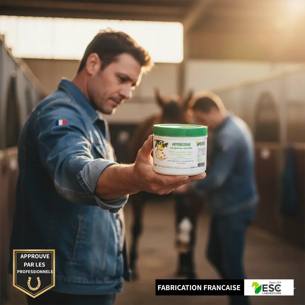 Soin sabot Hippercorne fabriqué en France et recommandé par les maréchaux.