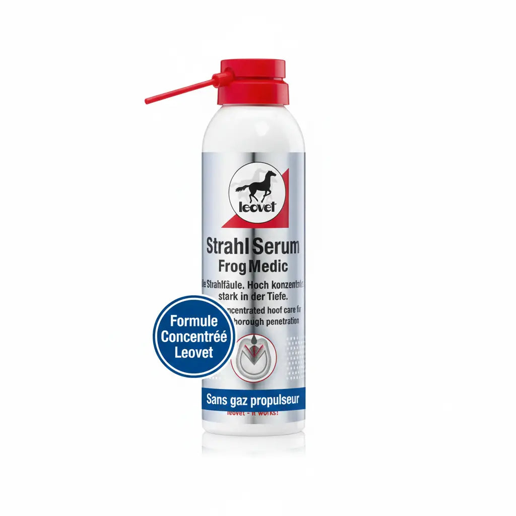 Soin sabot cheval Leovet Frog Medic, formule experte contre l'humidité.