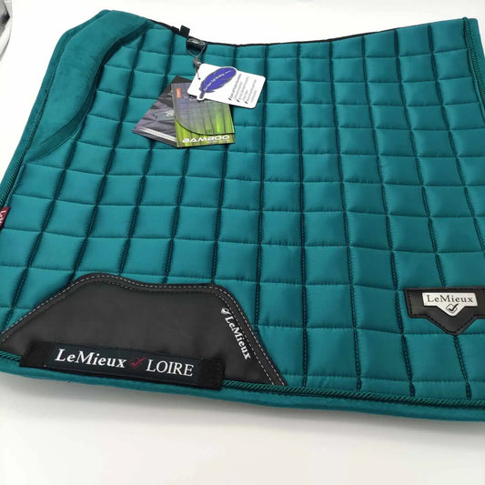 Tapis de selle memory  satin  coloris peacock