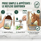 Administration simple du complement alimentaire Ulcereol sur la ration du cheval.
