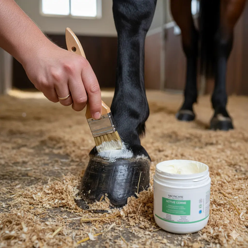application-onguent-pinceau-couronne-sabot-cheval