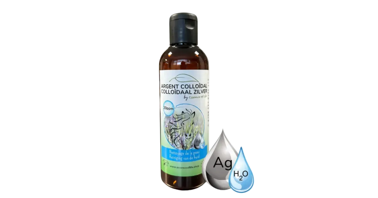 Argent Colloïdal 200ml – Solution Naturelle Purifiante pour la Peau du Cheval
