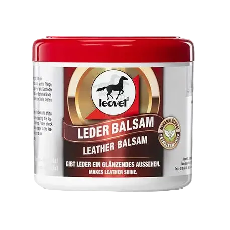 Pot de baume cuir Leovet soin nourrissant cire d'abeille.