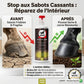 Comparaison avant après cure de biotine cheval pour sabots fragiles.