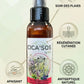 Infographie CICA'SOS EOL : Cicatrisation, Apaisement et Protection dermatologique pour chevaux, enrichie en extraits naturels.
