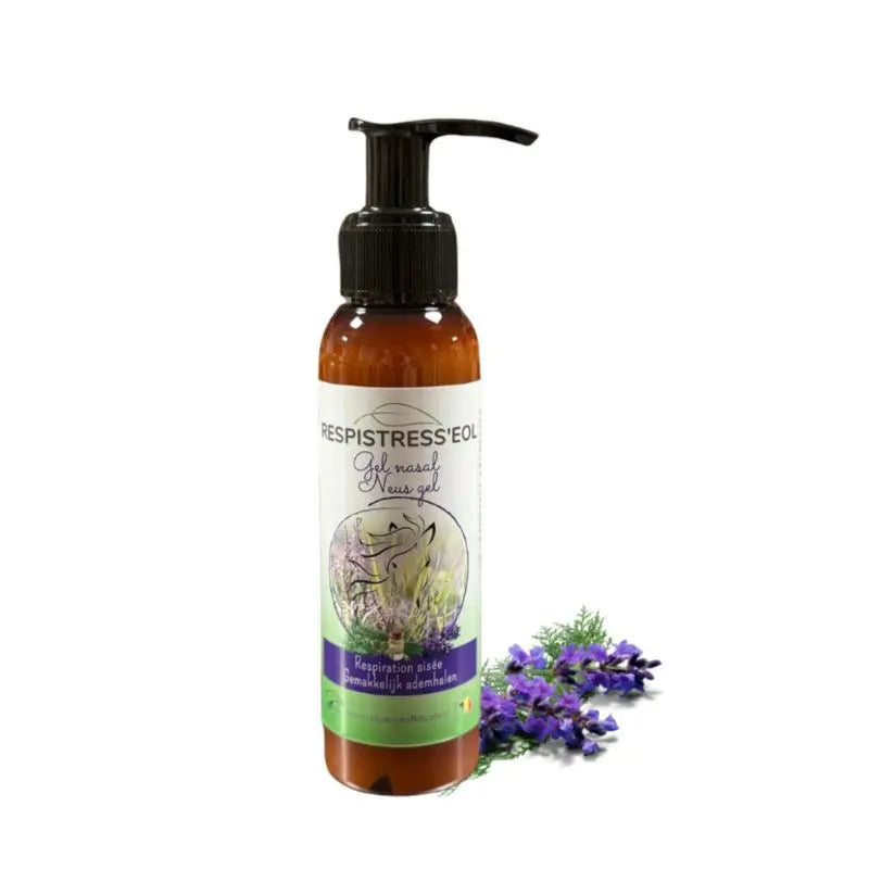 Flacon pompe de gel respiratoire nasal respistress d'essence of life 