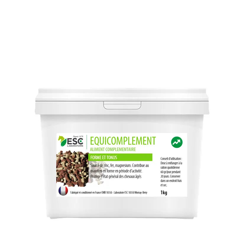 Seau Equicomplément CMV ESC Laboratoire 1kg cheval au pré ou de loisir