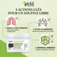 Infographie bénéfices Equipulm Renfort pour cheval emphysémateux.