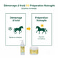 Comparatif bénéfices gel chauffant cheval pour échauffement musculaire.
