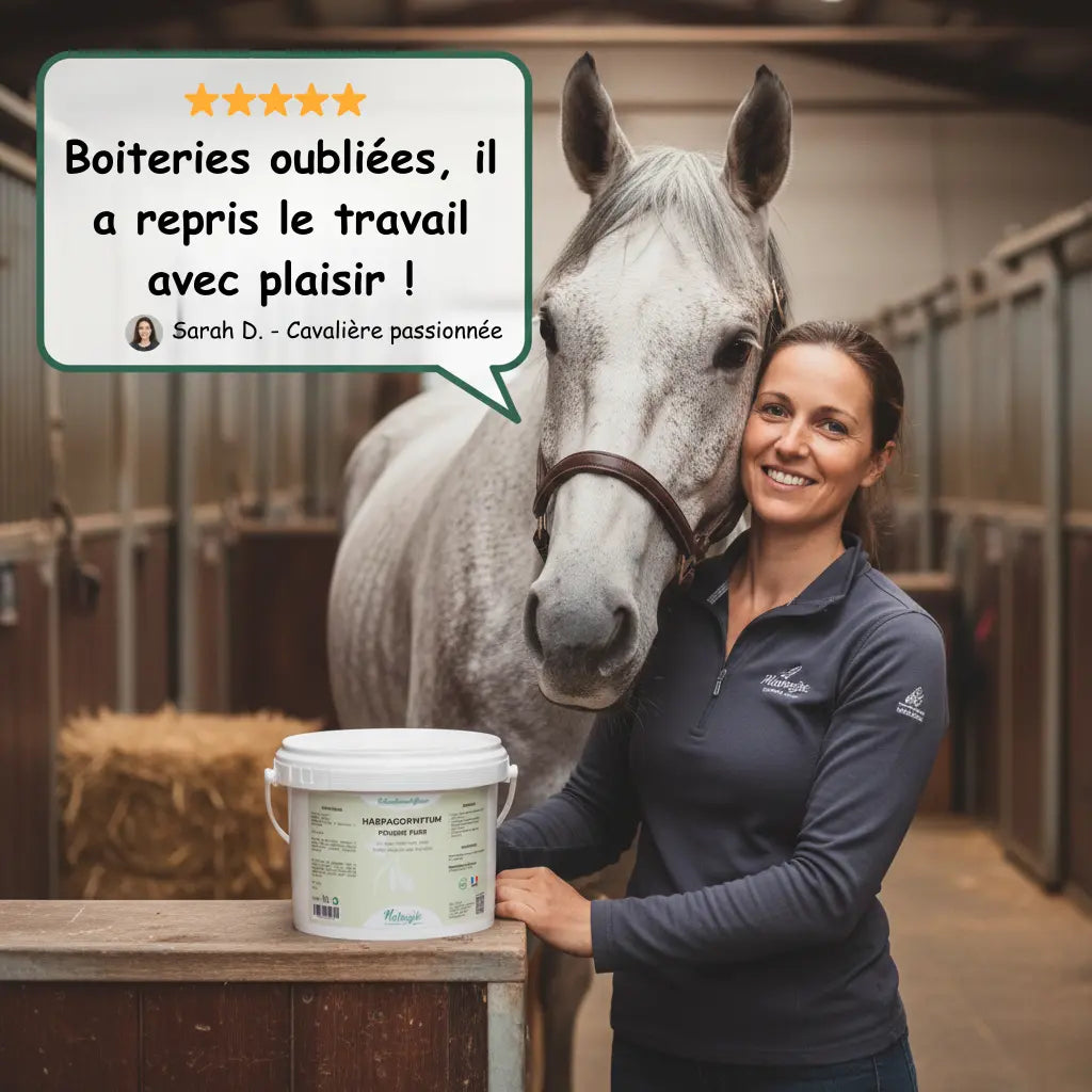 Avis client positif sur l'efficacité de l'Harpagophytum Nutragile contre les douleurs.