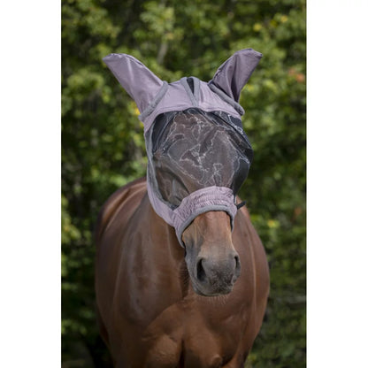 Masque anti-mouche pour cheval de couleur gris de la marque Equi-theme