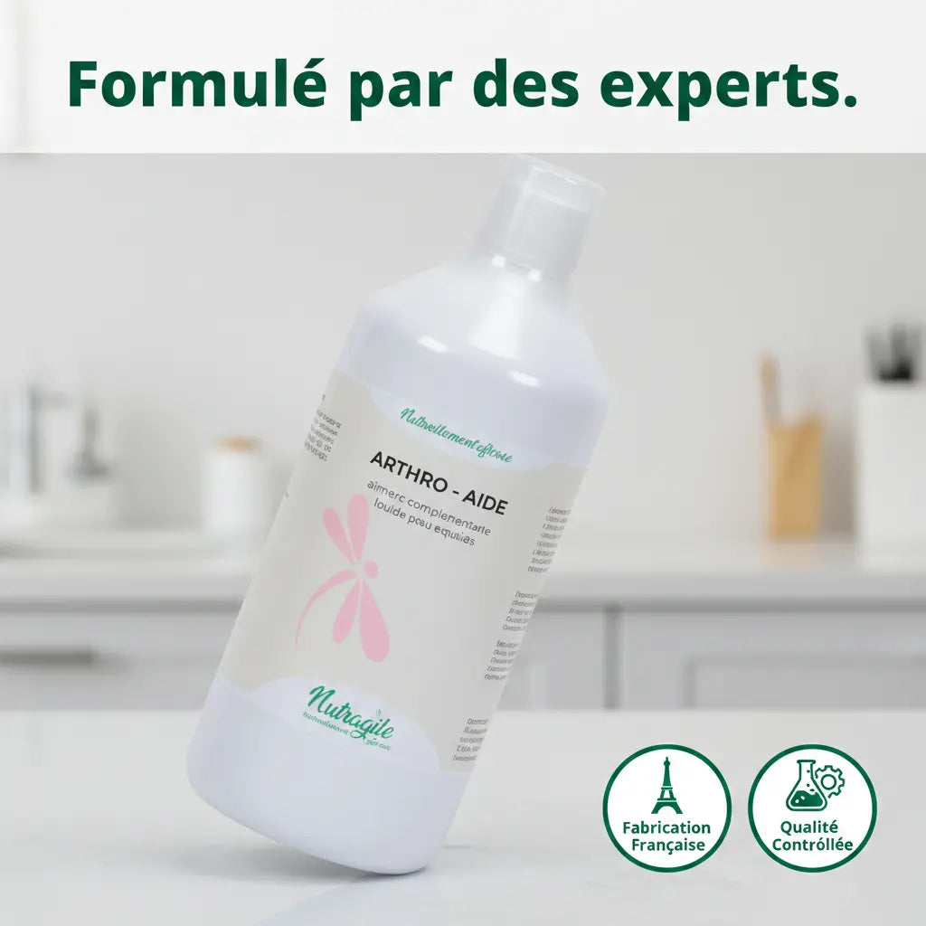 Certification et fabrication française du complément Nutragile pour la souplesse du cheval.