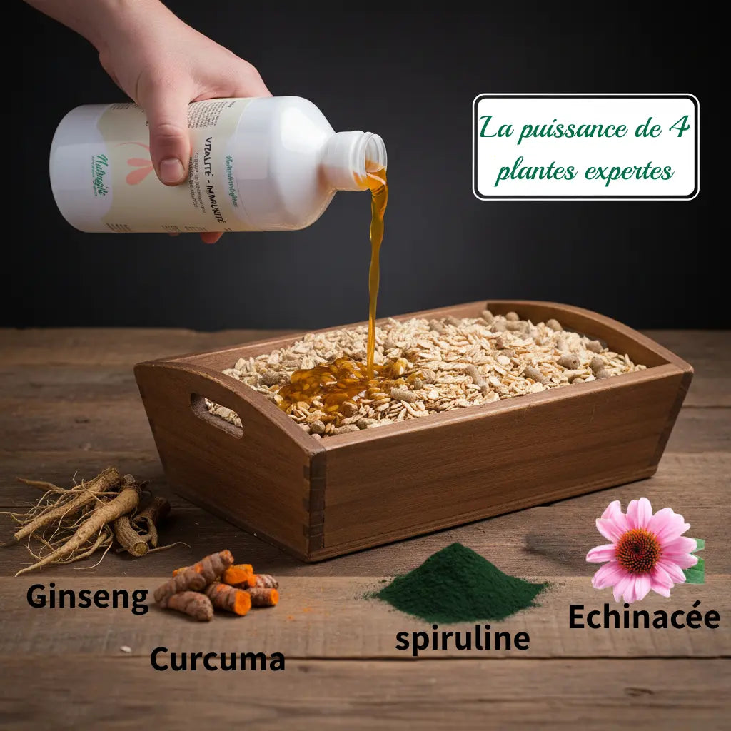 Ingrédients naturels complément vitalité cheval Nutragile