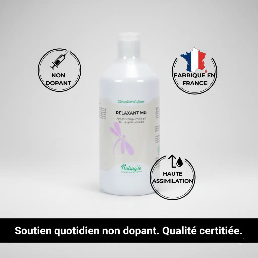 Complément magnésium cheval non dopant fabriqué en France Equinspiration.