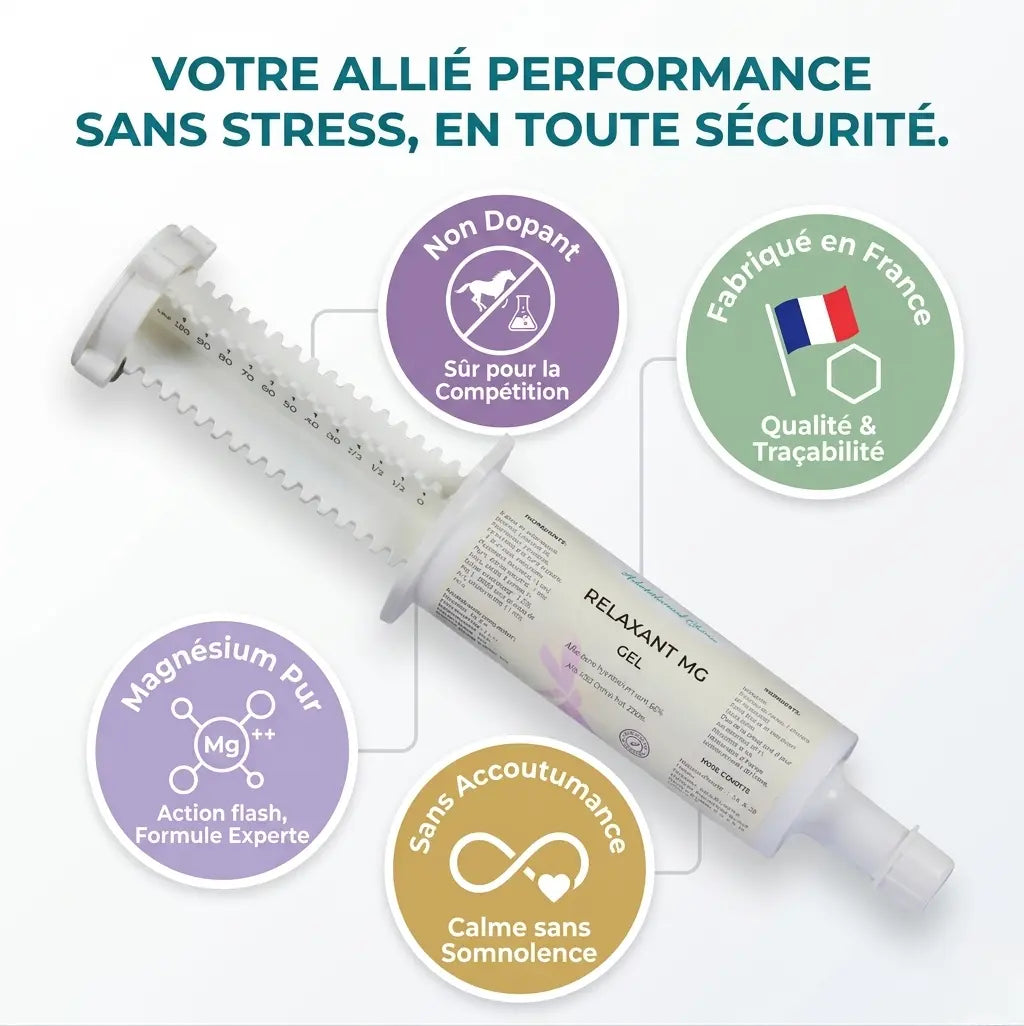 Magnésium cheval non dopant fabriqué en France Equinspiration.