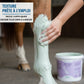 Application facile de la pâte d'argile Nutragile sur les tendons d'un cheval.