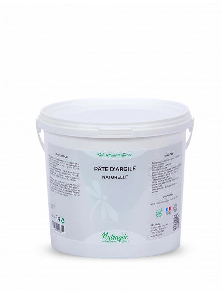 Seau de pate d'argile naturelle pour le soin des tendons et des muscles