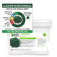 Spiruline pure cheval : composition riche en protéines et fer pour le muscle.