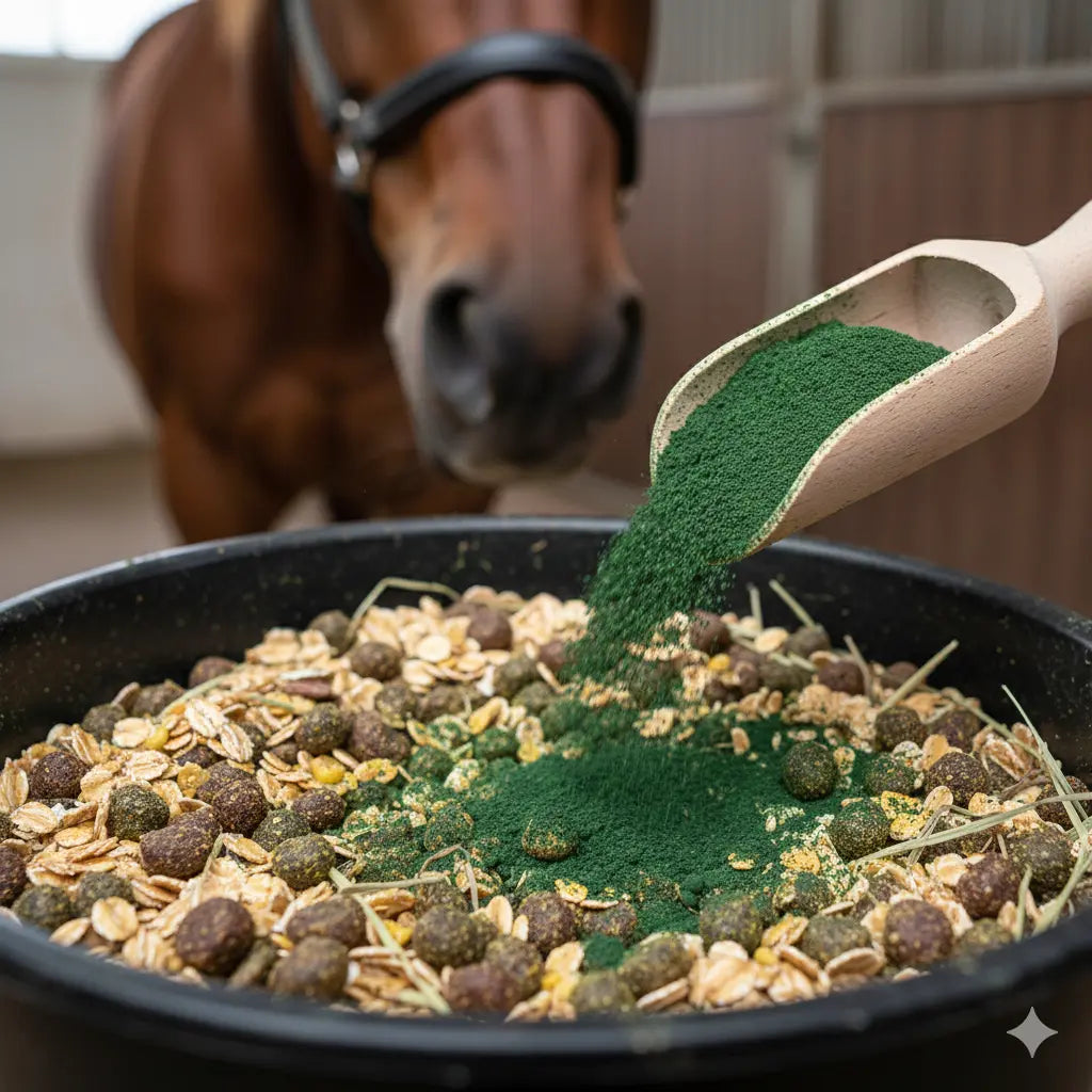 spiruline-nutragile-1kg-performance-equine a administrer dans la ration 